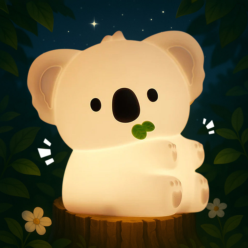 MeWaii® Squishy Silicone Koala LED Night Light - Perfect Gift for Kids and Girls