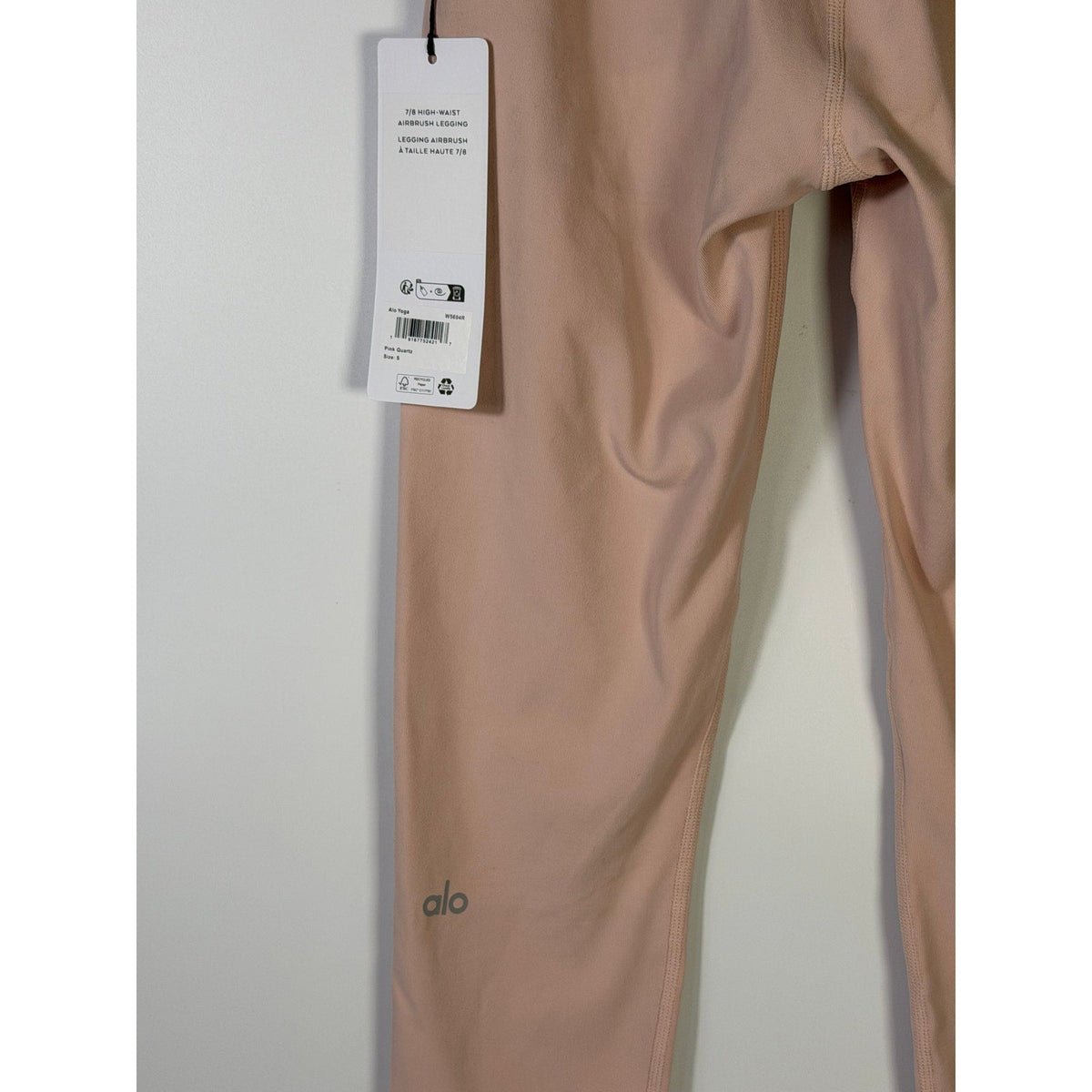 Alo Yoga 7/8 High Waist Airbrush Leggings – Pink Quartz – Women's Small (NWT)
