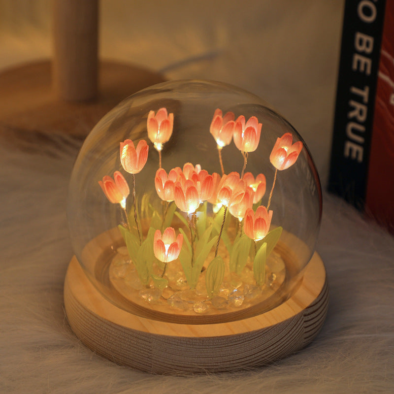🌷 Tulip LED Night Light, USB Plug-in, Great Gift for Baby & Girls
